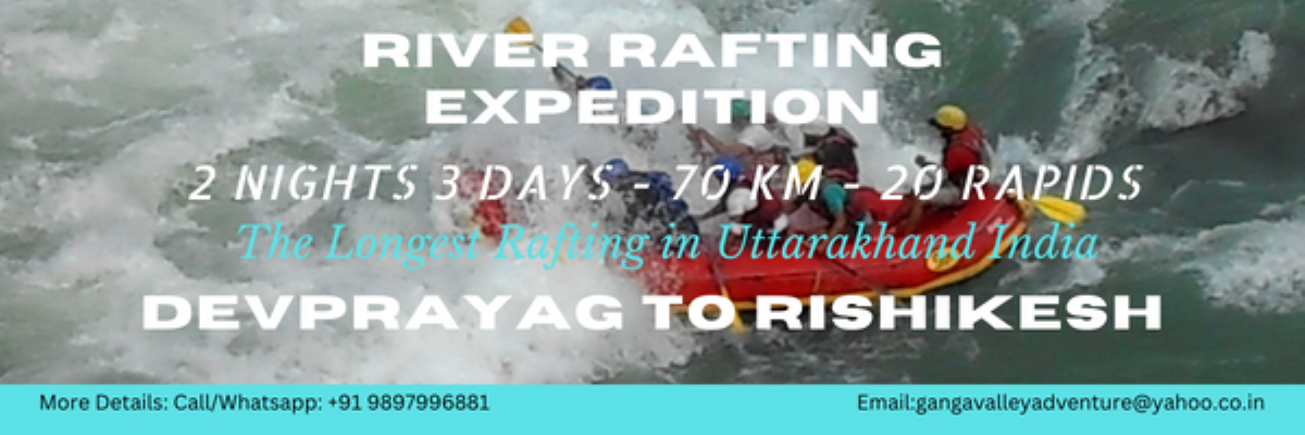 River Rafting Expedition Tour Packages 2 Nights 3 Days (70 km, 20 Rapids)