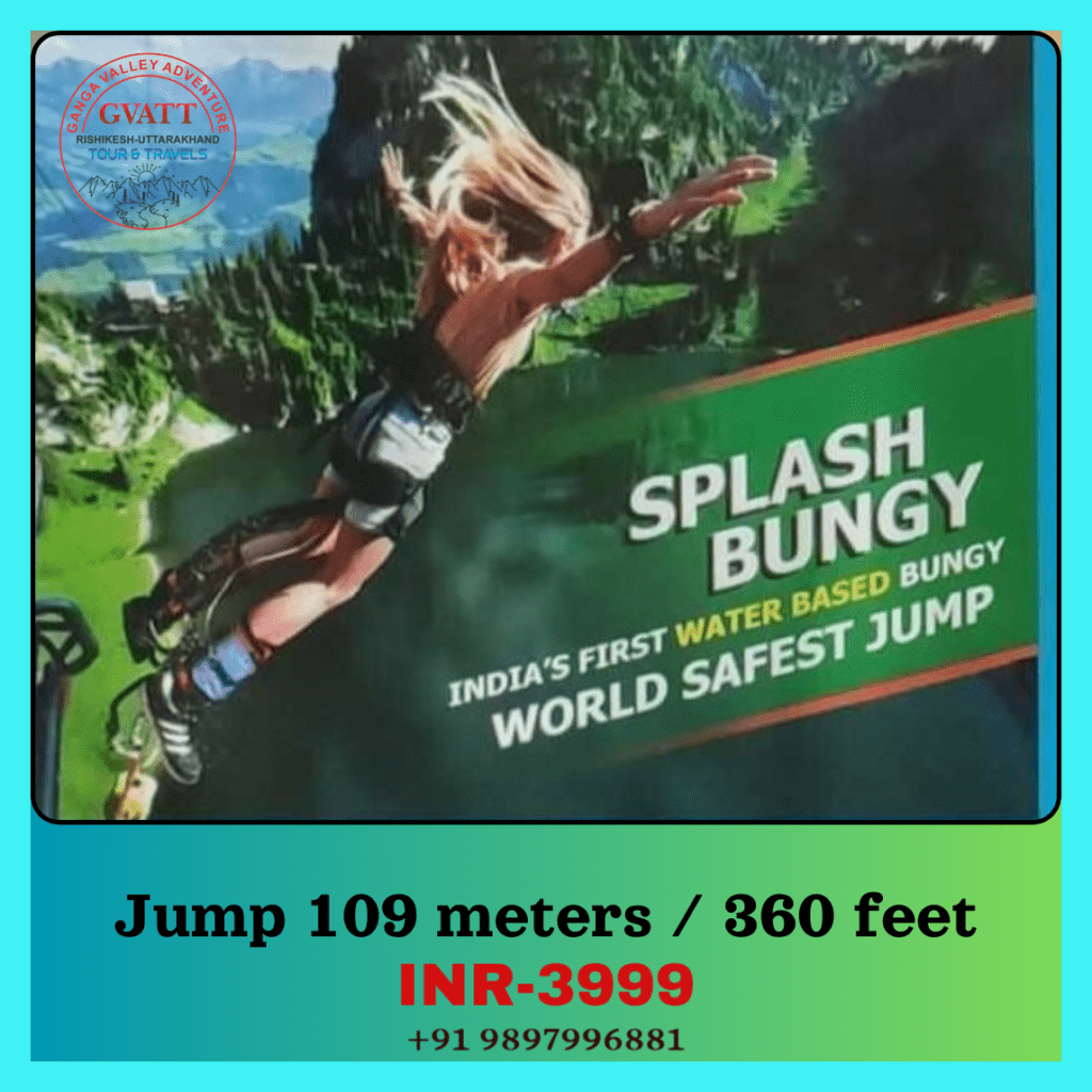 SPLASH BUNGY - India's safest Water based Bungy jump 360 feet