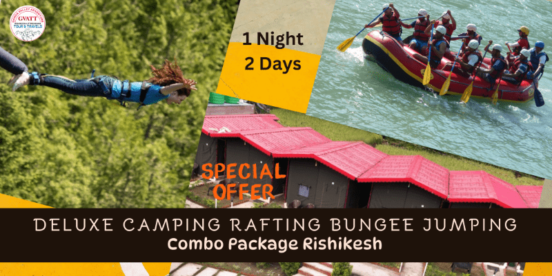 Deluxe Camping Rafting and Bungee Jumping Combo Package Rishikesh